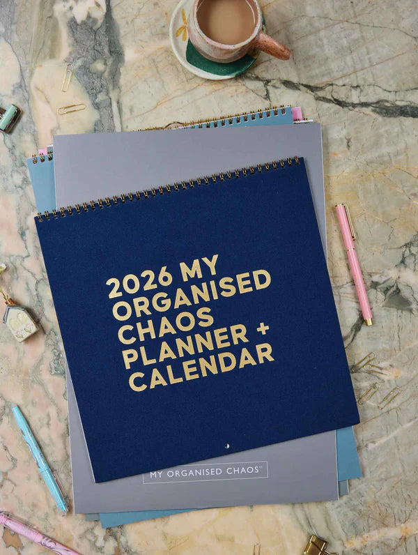 2026 Linen Planner & Calendar Navy