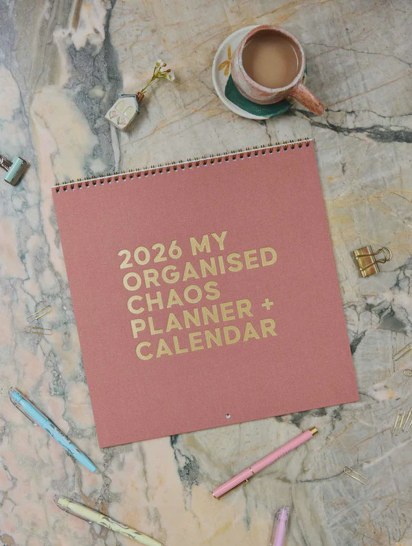 2026 Linen Planner & Calendar Rose