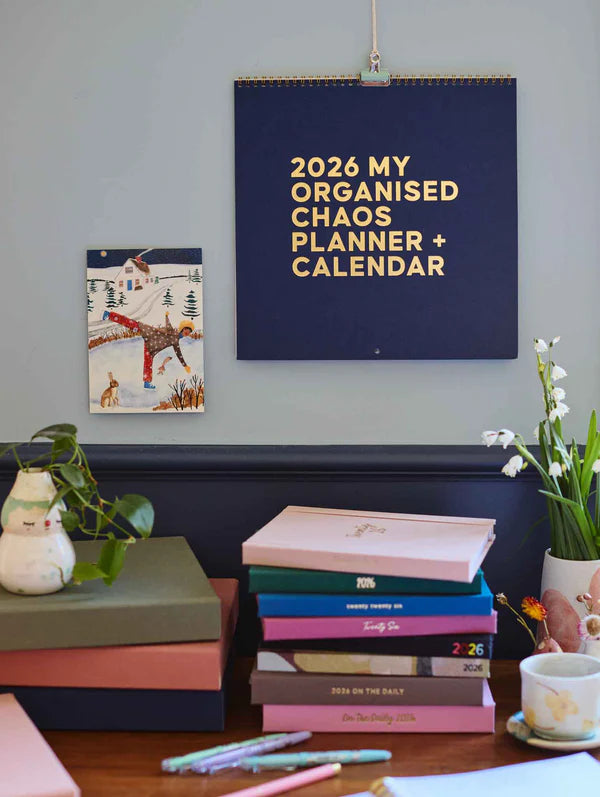 2026 Linen Planner & Calendar Navy