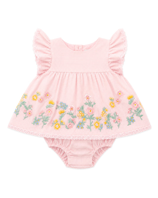 Pia Emb Overlay Bodysuit