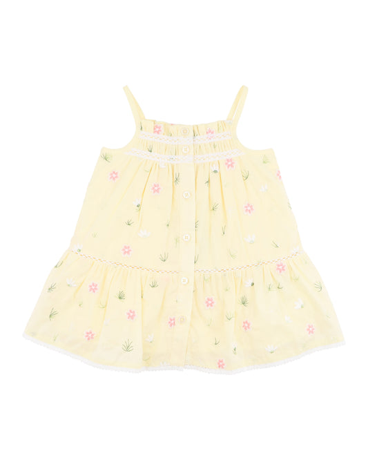 Pia All Over Emb Dress