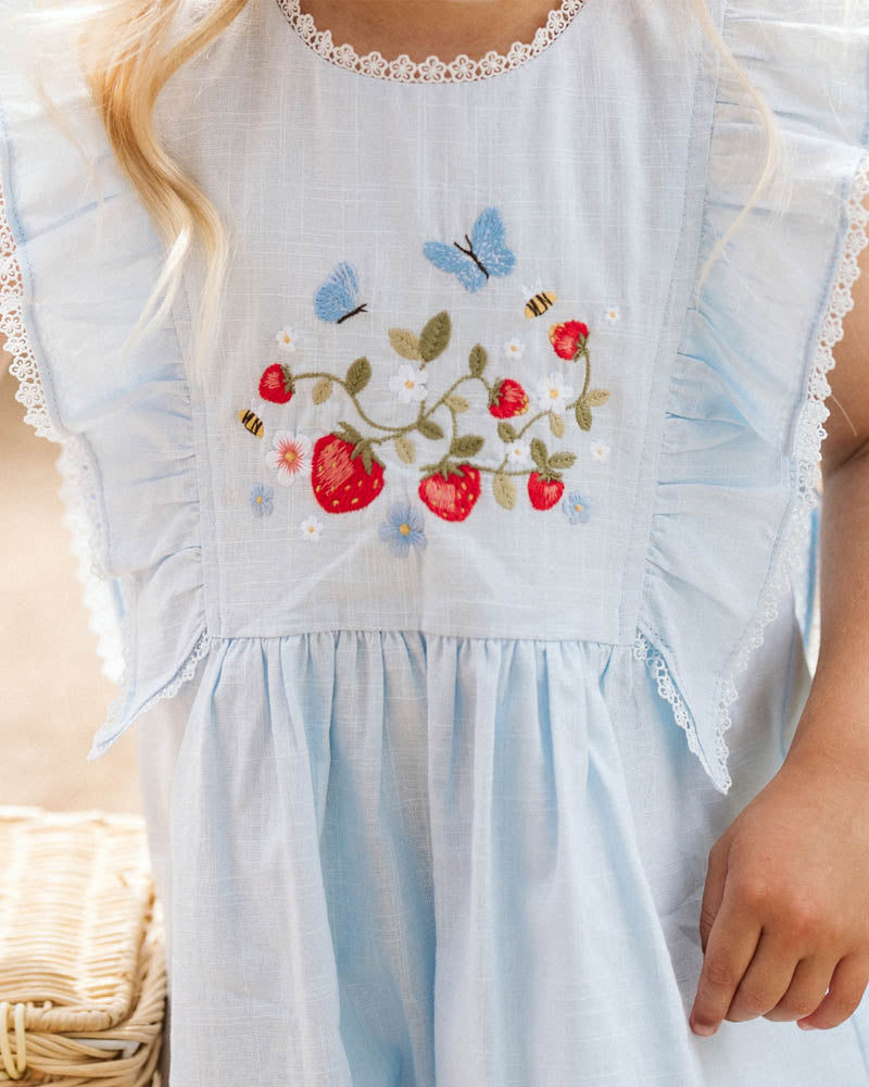 Poppy Emb Yoke Dress