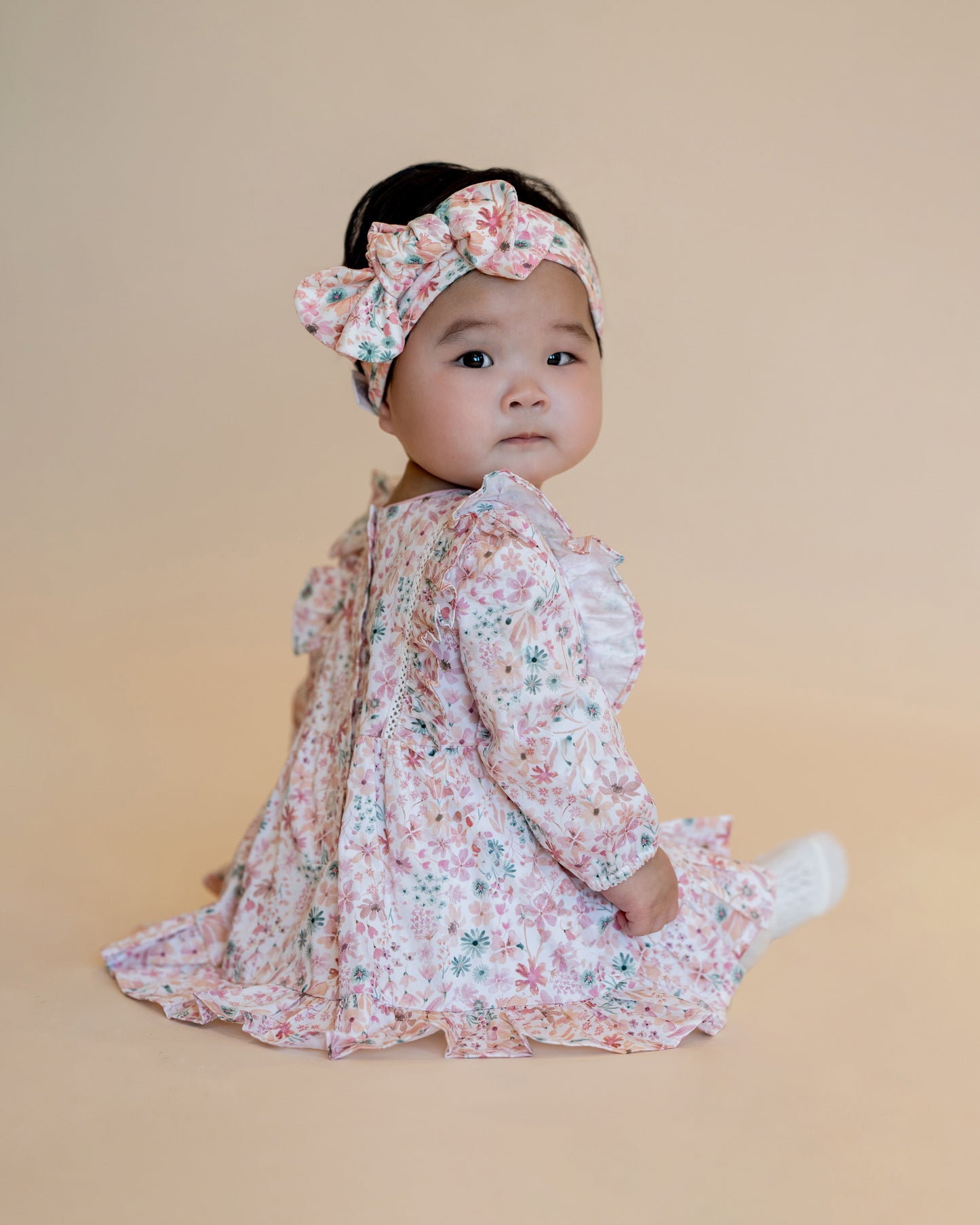 Fern Floral Organic Overlay Dress
