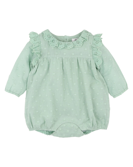 Fern Dobby LS Romper