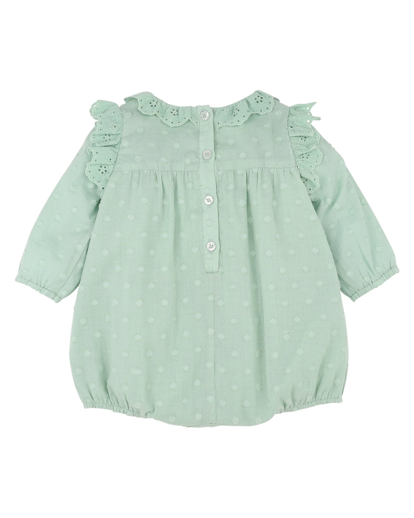 Fern Dobby LS Romper