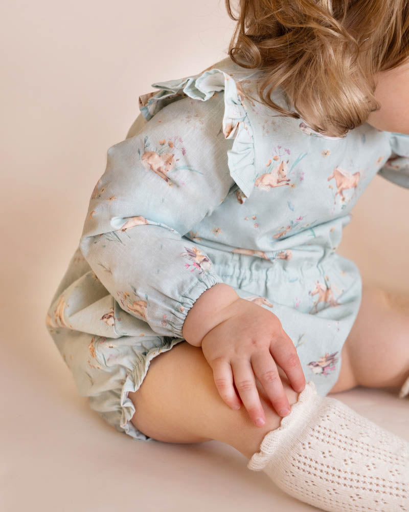 Winnie LS Woven Romper