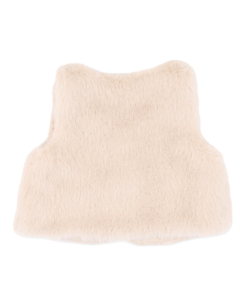 Winnie Emb Faux Fur Vest