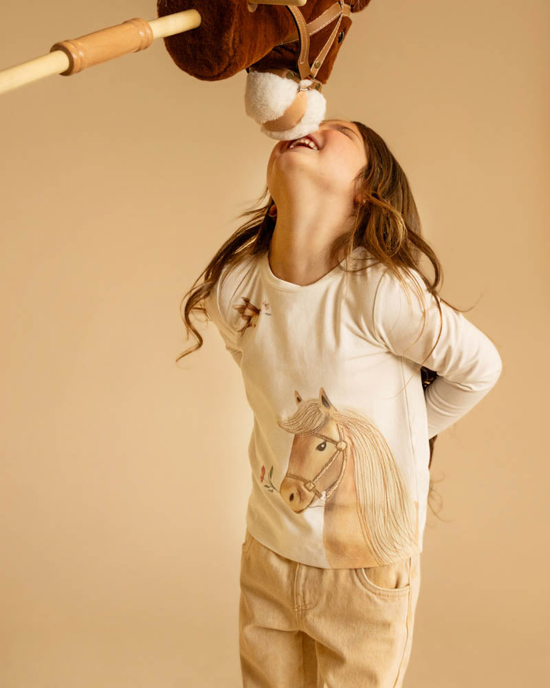 Winnie Horse LS Tee