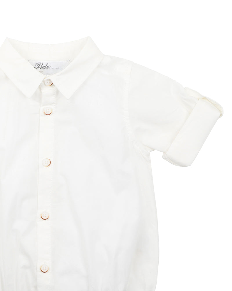 Liam Ivory Shirt Bodysuit