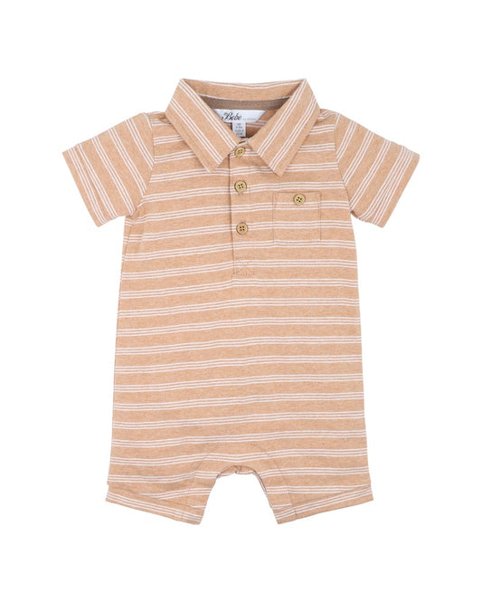 Finley Stripe Polo Romper