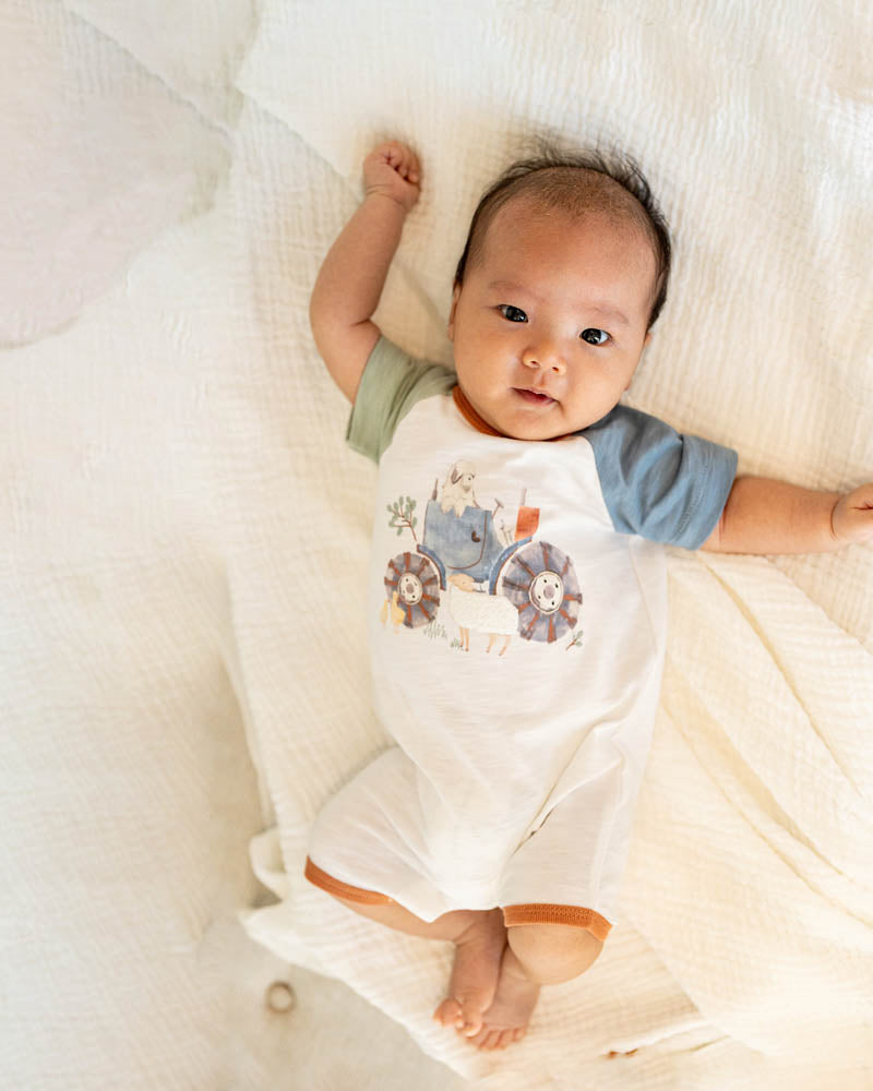 Clayton Farm Scene SS Romper