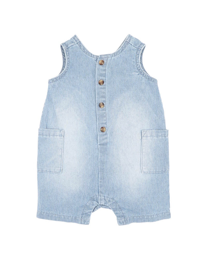 Clayton Stripe Denim Romper