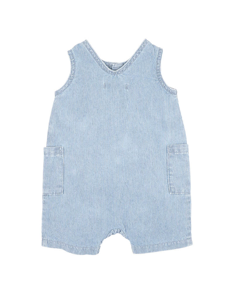 Clayton Stripe Denim Romper