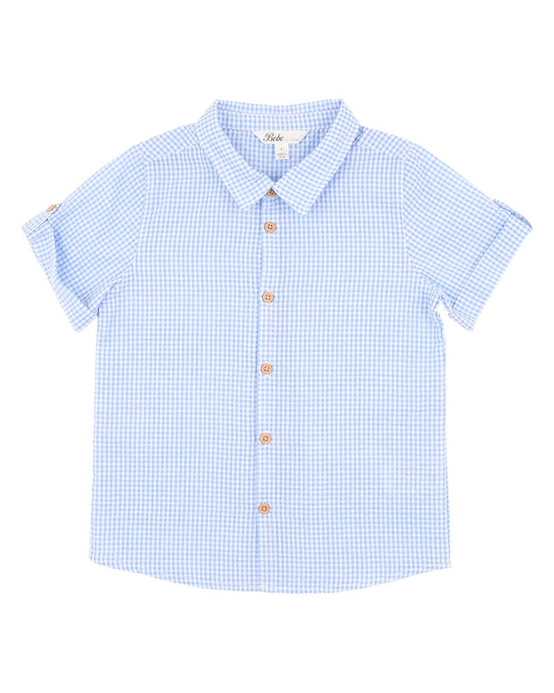 Roman Blue Check SS Shirt