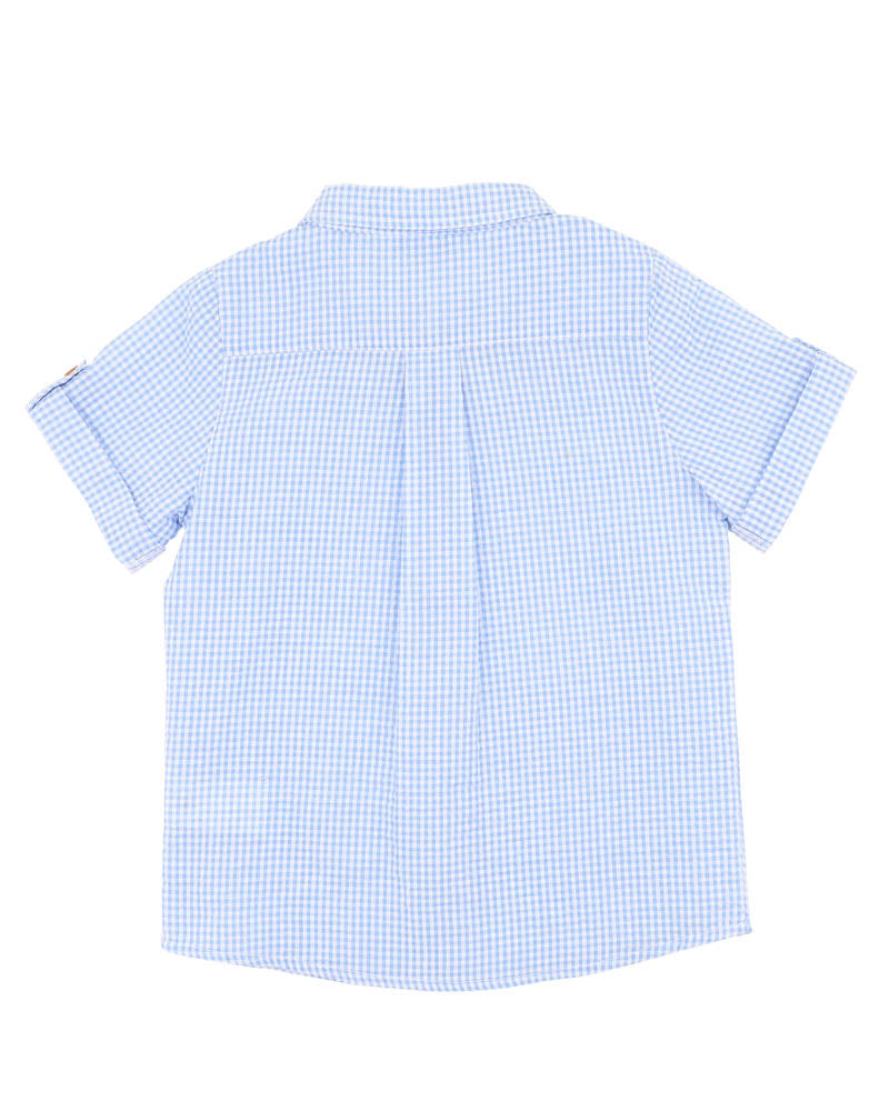 Roman Blue Check SS Shirt