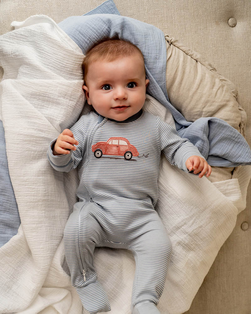 Alvin Stripe LS Zipsuit