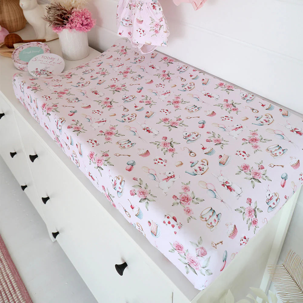 Alice's Tea Party Bassinet Sheet