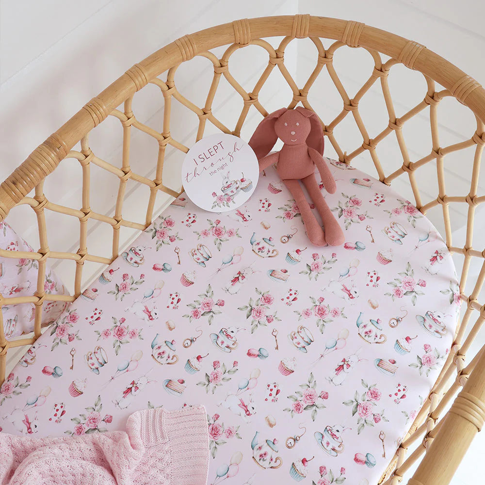 Alice's Tea Party Bassinet Sheet