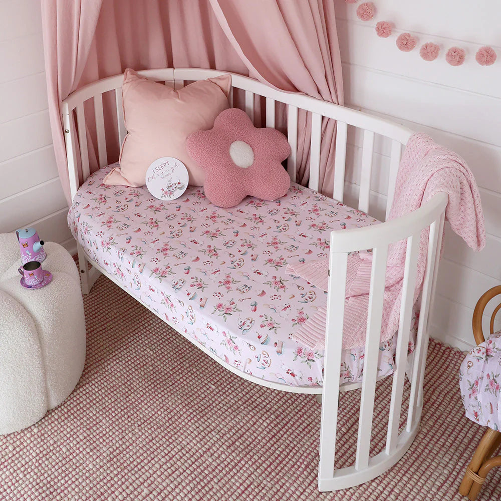 Alice's Tea Party Cot Sheet