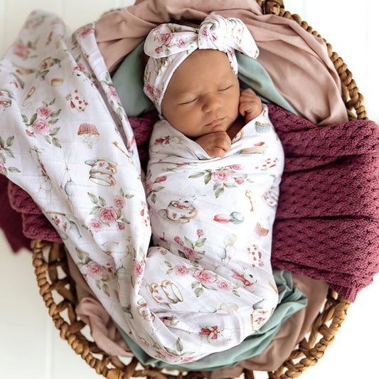 Alice's Tea Party Muslin Wrap