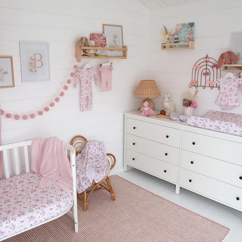 Alice's Tea Party Cot Sheet