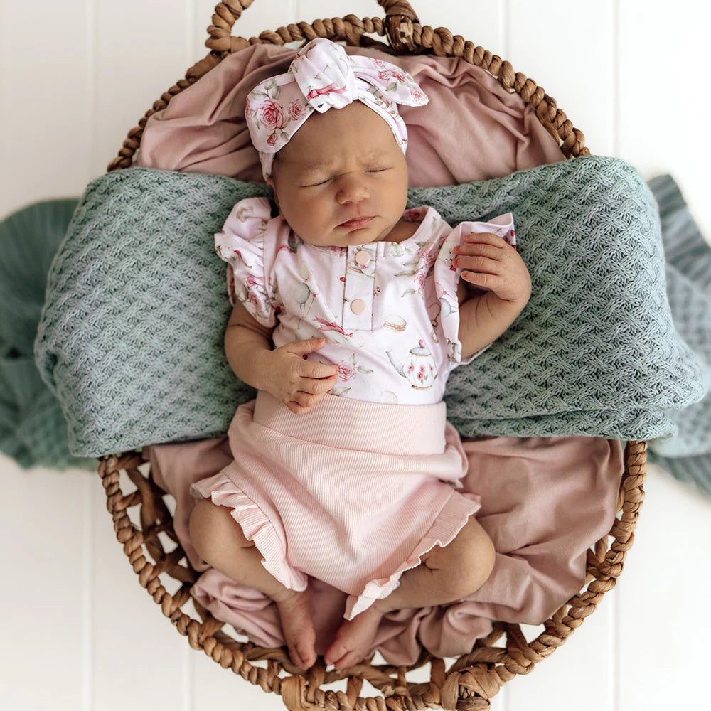 Alice's Tea Party Short Sleeve Bodysuit