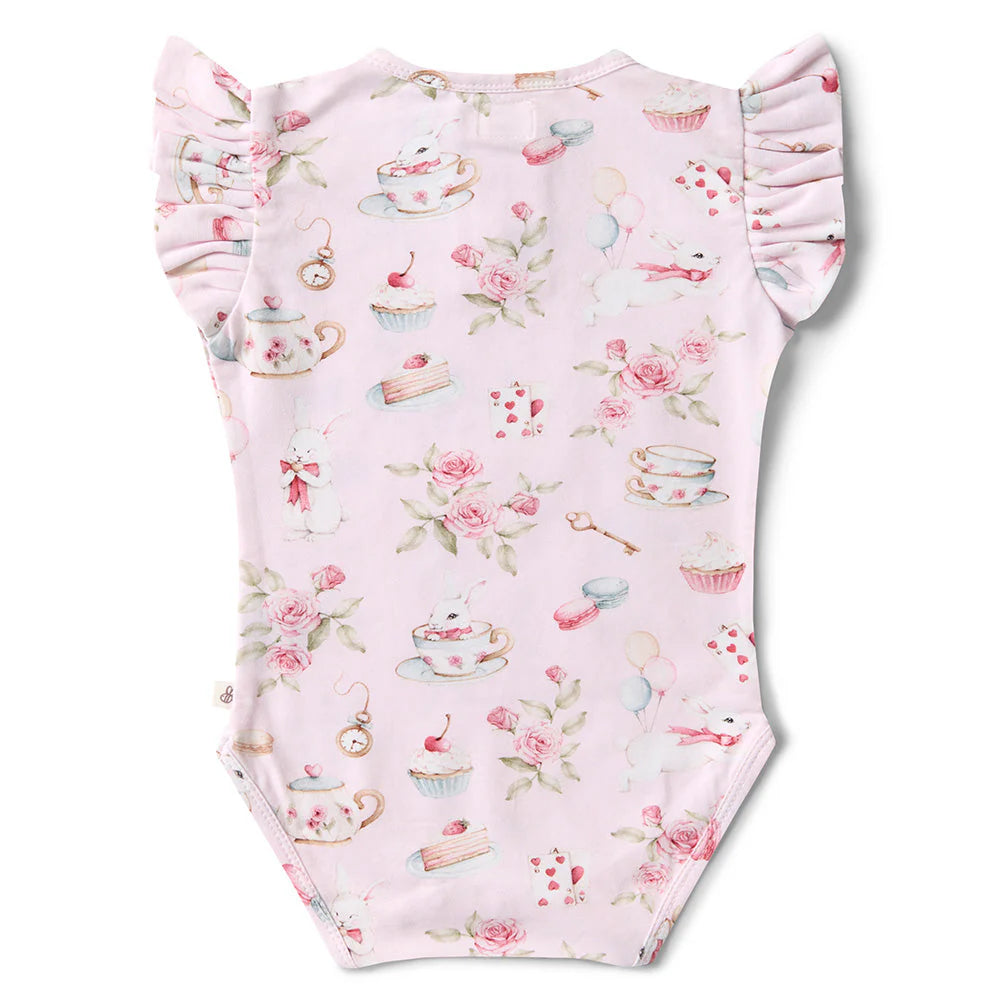 Alice's Tea Party Short Sleeve Bodysuit