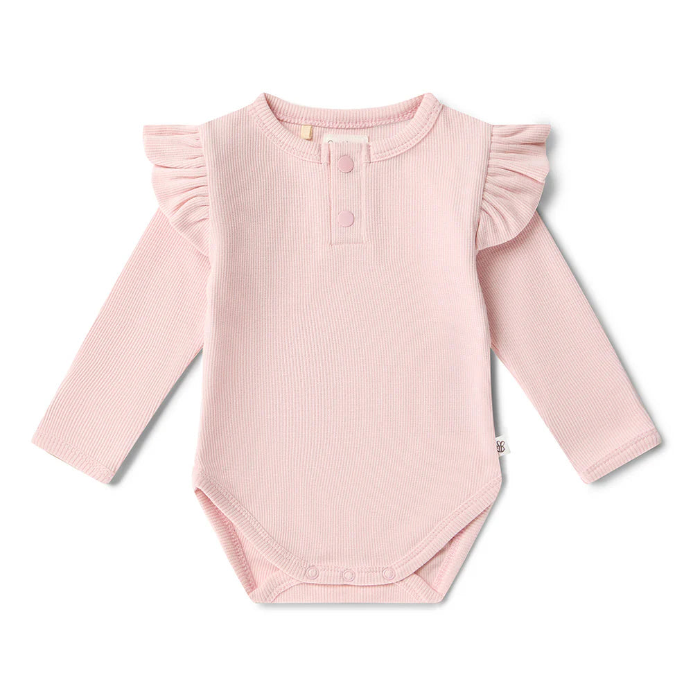 Baby Pink Long Sleeve Bodysuit