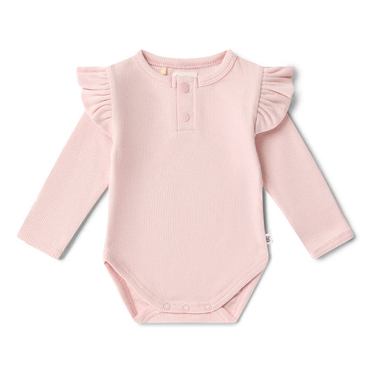Baby Pink Long Sleeve Bodysuit