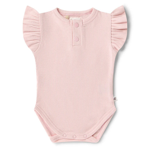 Baby Pink Short Sleeve Bodysuit
