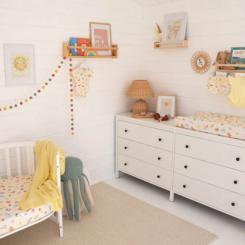 Beach Fun Bassinet Sheet