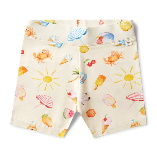 Beach Fun Bike Shorts