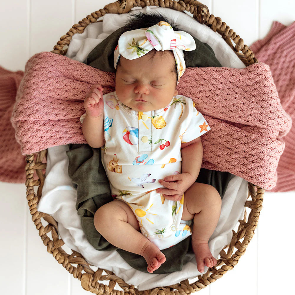 Beach Fun Short Sleeve Bodysuit