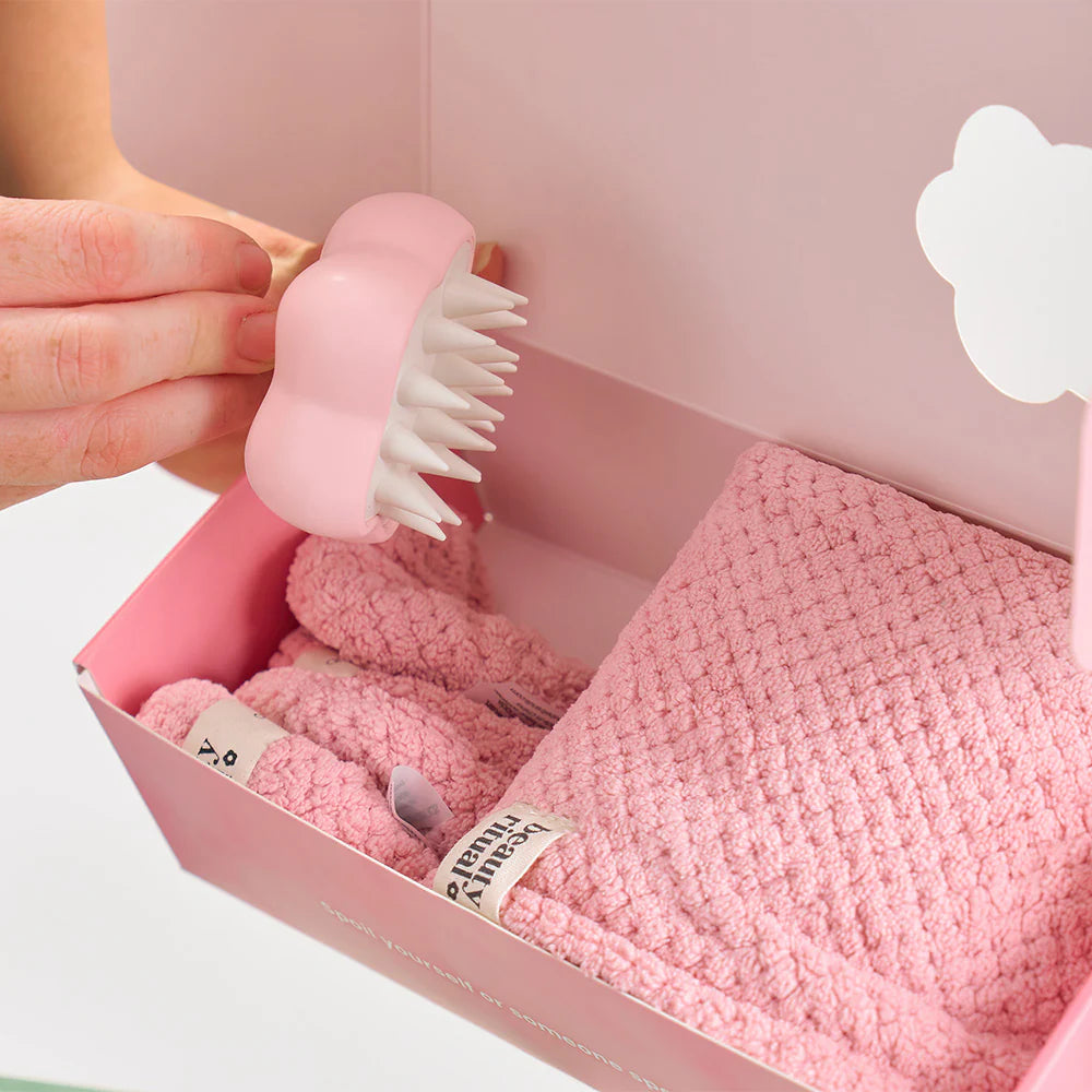 Beauty Ritual Hair Care Gift Box Dusty Pink