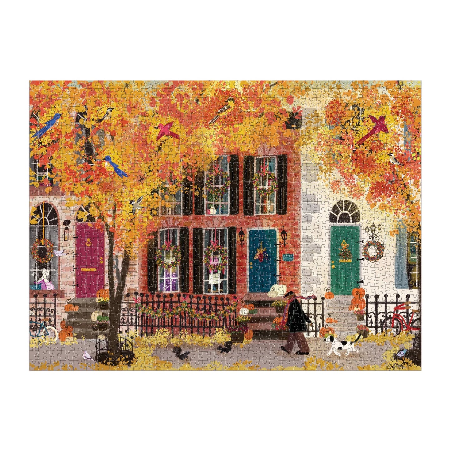 Autumn in the Neighborhood Puzzle 1000pc