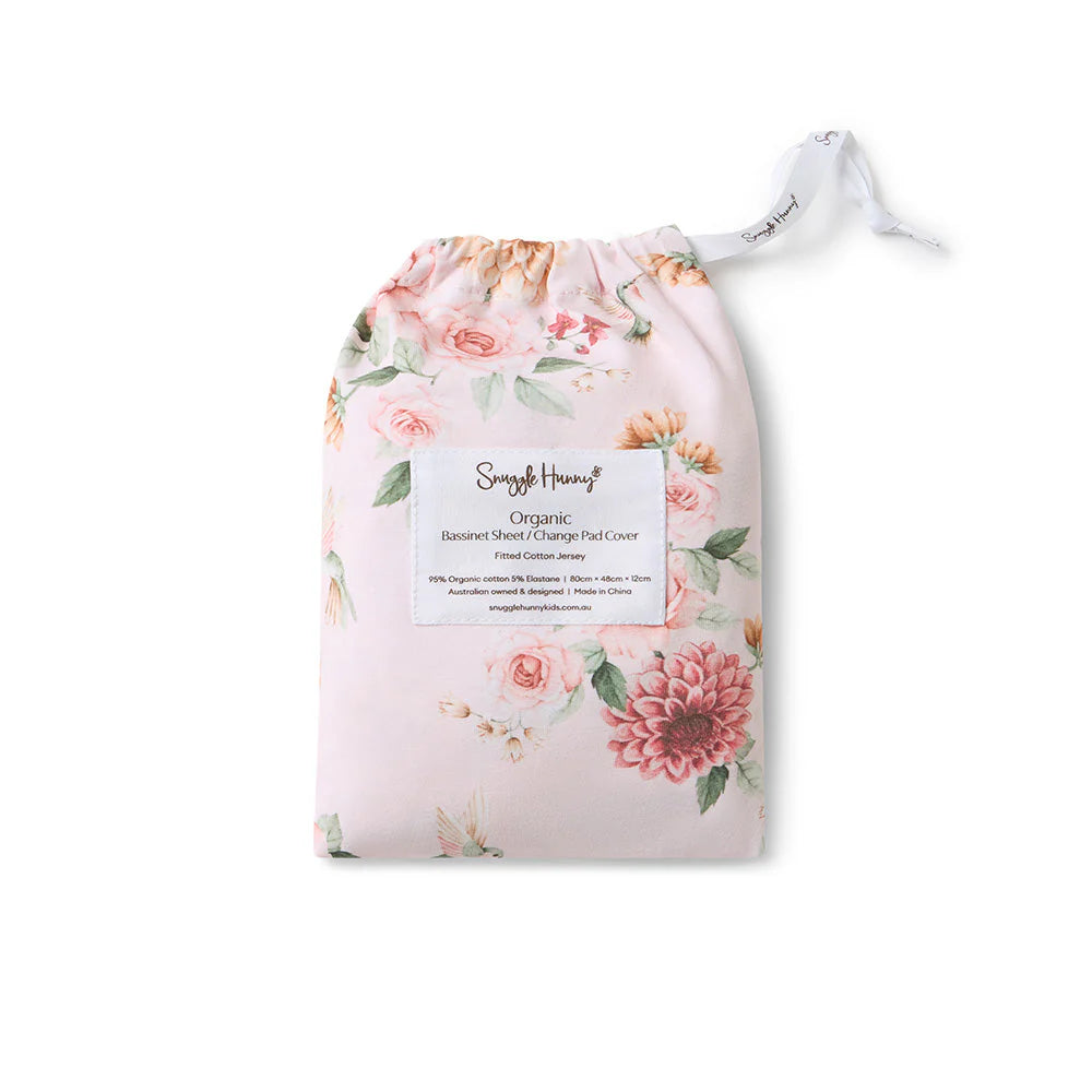 Birds & Blooms Bassinet Sheet