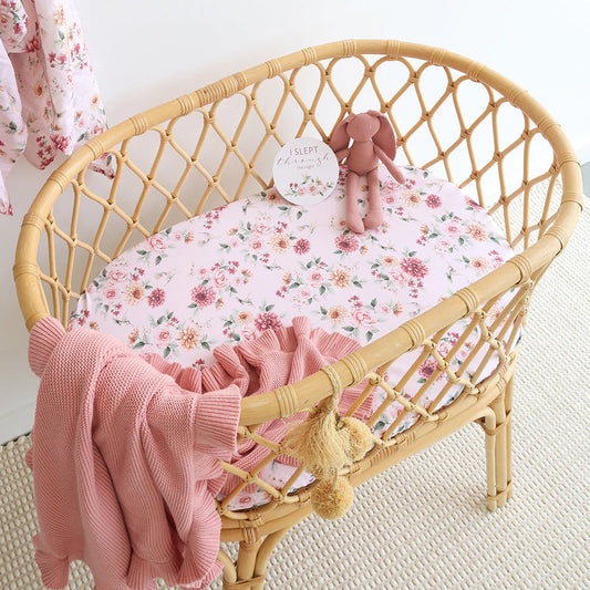 Birds & Blooms Bassinet Sheet