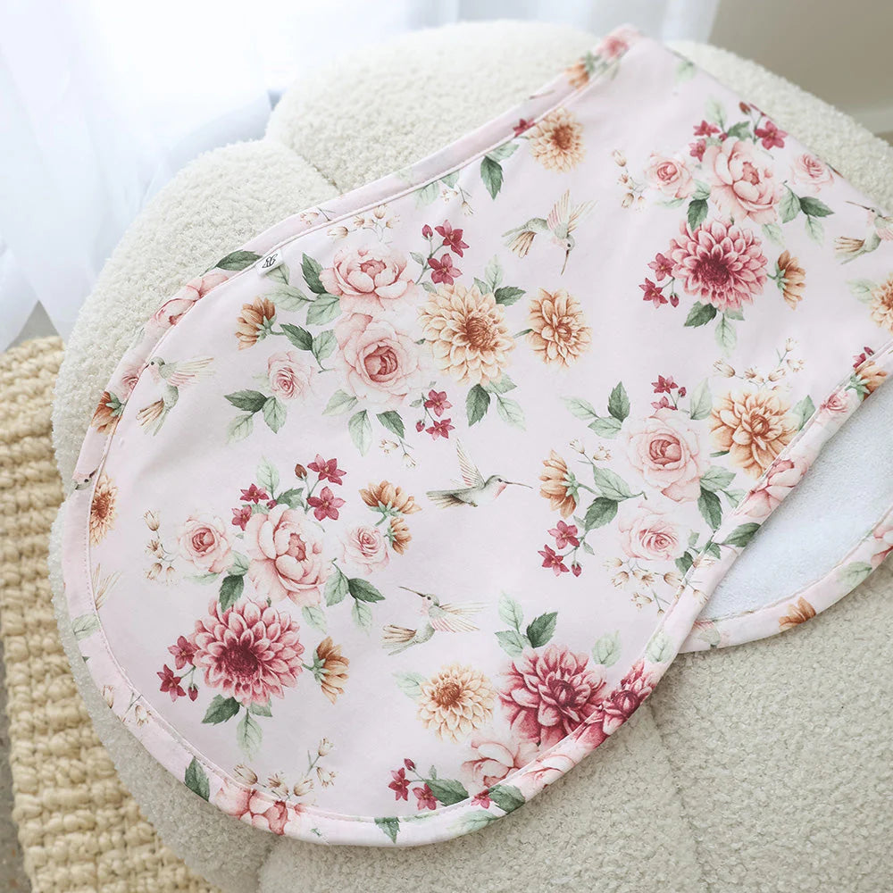 Birds & Blooms Burp Cloth
