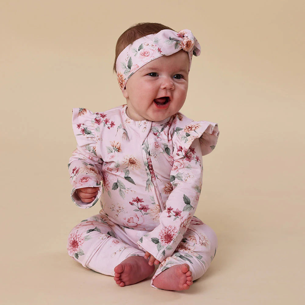Birds & Blooms Snugglesuit Convertible Romper