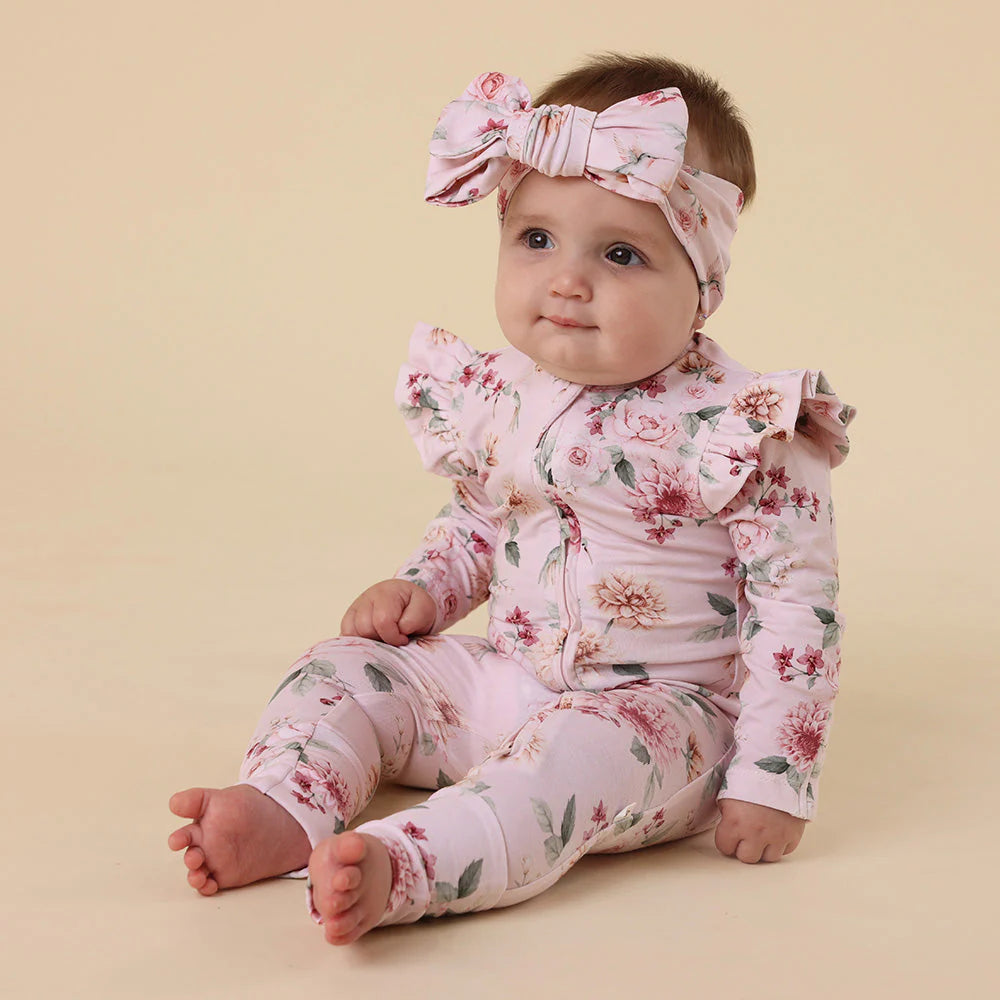 Birds & Blooms Snugglesuit Convertible Romper