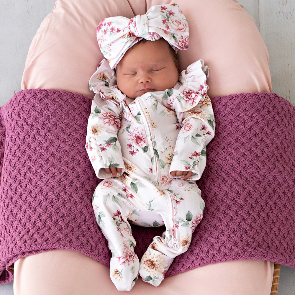 Birds & Blooms Snugglesuit Convertible Romper