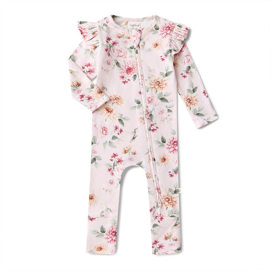 Birds & Blooms Snugglesuit Convertible Romper