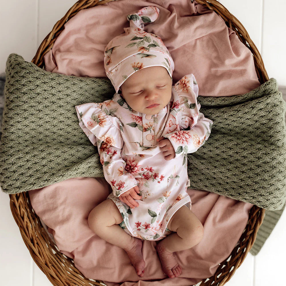 Birds & Blooms Long Sleeve Bodysuit