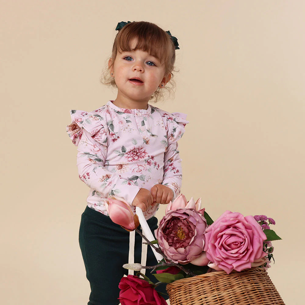 Birds & Blooms Long Sleeve Bodysuit