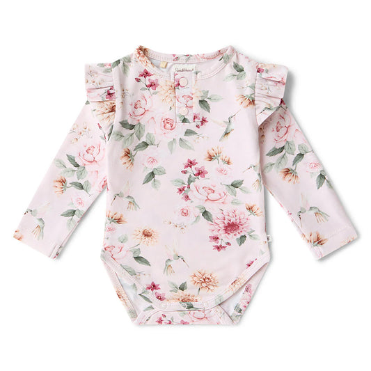 Birds & Blooms Long Sleeve Bodysuit