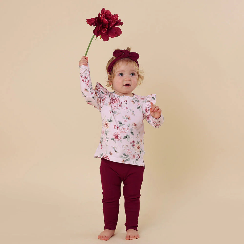 Birds & Blooms Long Sleeve Top