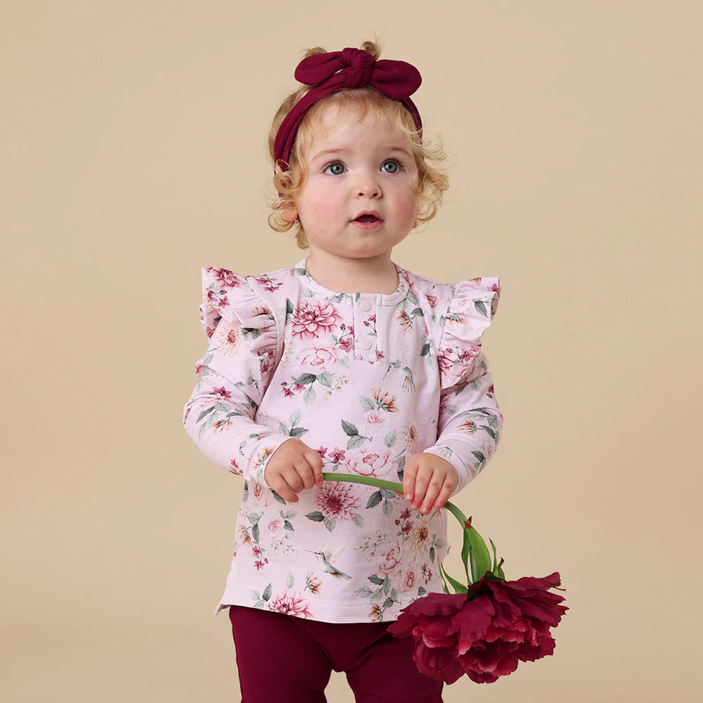 Birds & Blooms Long Sleeve Top