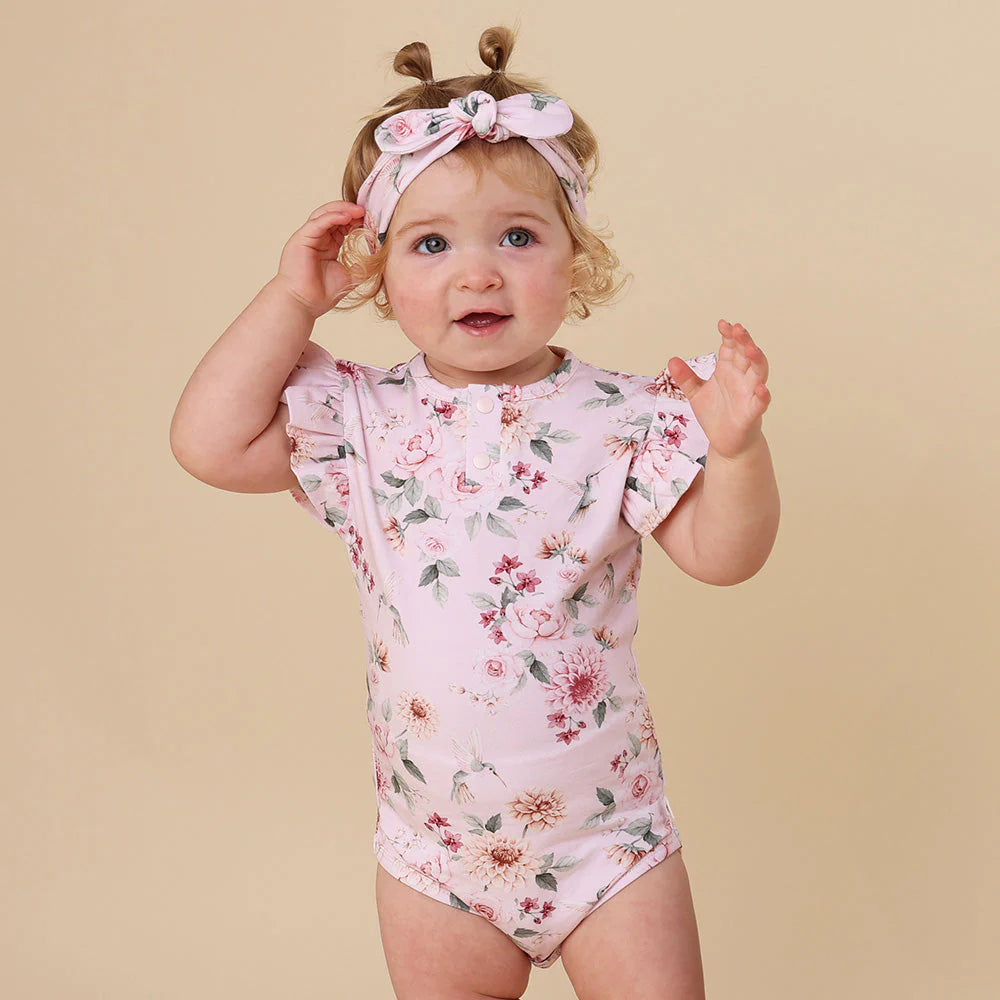 Birds & Blooms Short Sleeve Bodysuit