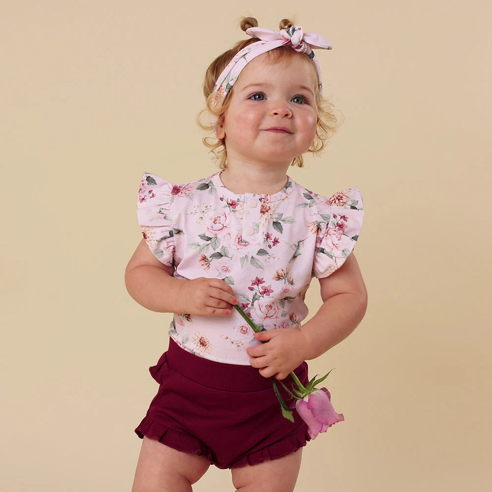 Birds & Blooms Short Sleeve Bodysuit