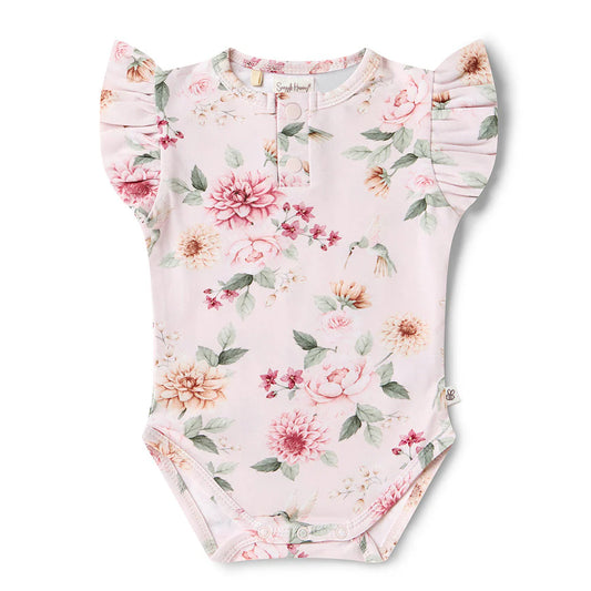 Birds & Blooms Short Sleeve Bodysuit
